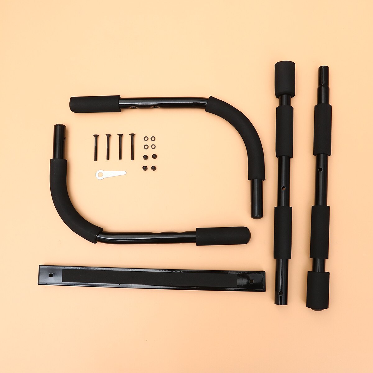 Thicken Steel Pipe Horizontal Bar Upper Body Pull-Up Bar Heavy Duty Workout Bar Chin-Up Strength Workout Fitness Equipment