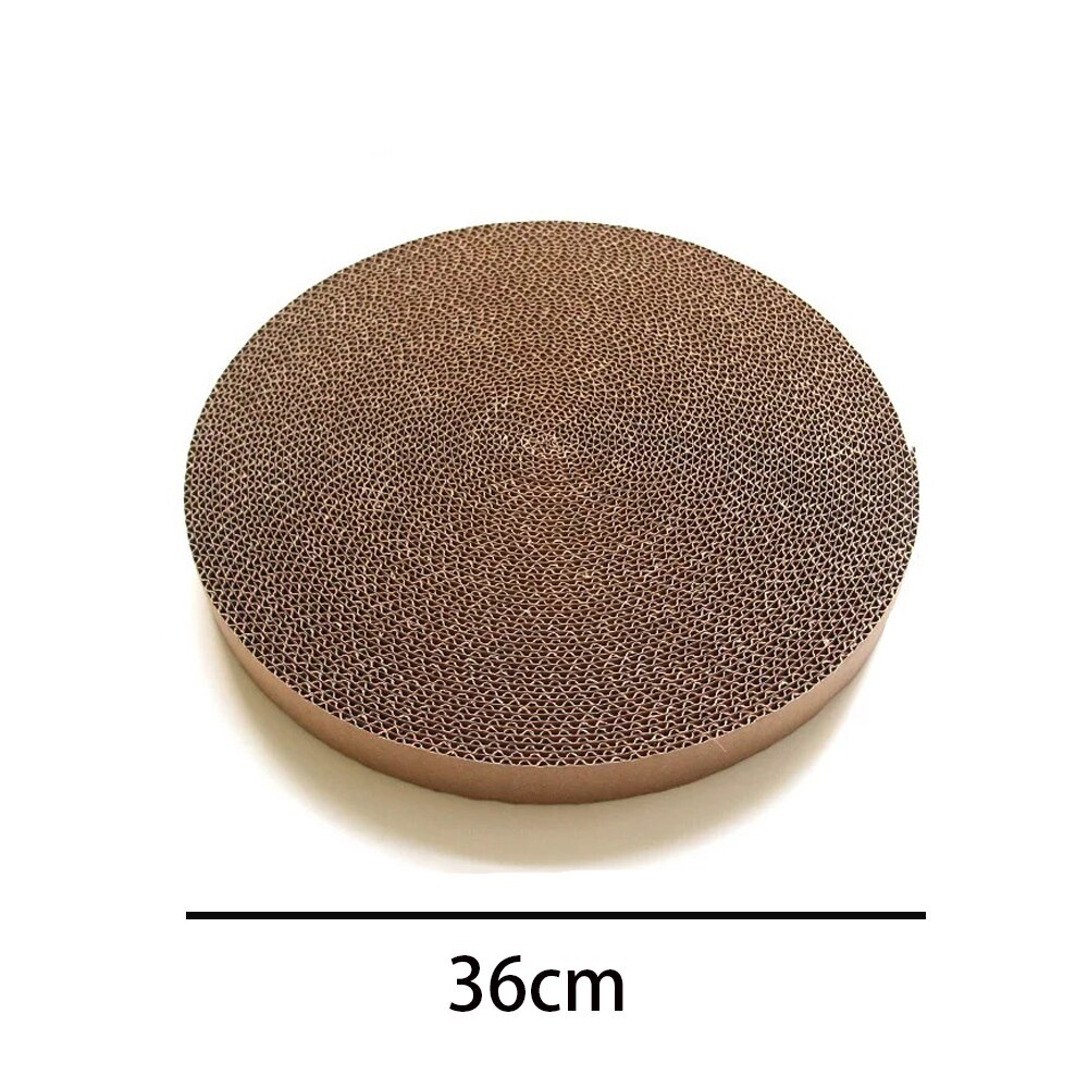Round Cat Scratcher Grinding Claws Cardboard Corrugated Paper Wear Resistant Scratcher Pad Relaxing Cat Bed Supplies: big