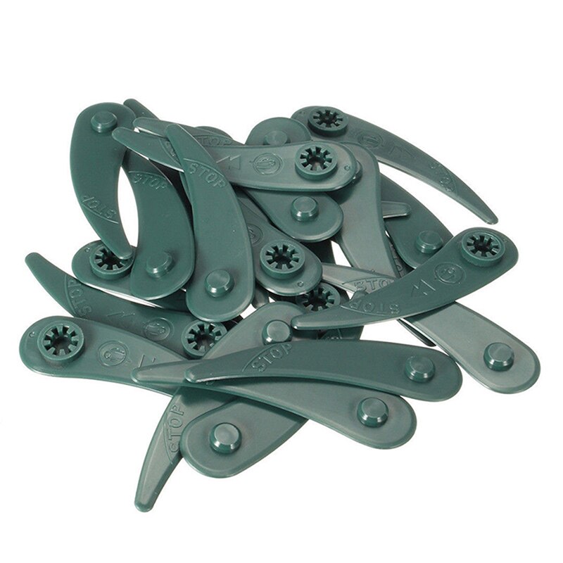 Plastic Bladed Grass Strimmer Durable Trimmer Plastic Garden Accessories Lawn Mower Plastic Blade 1/10/25/50/100pcs