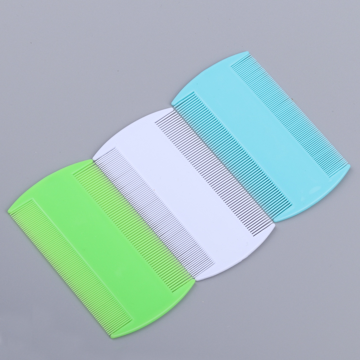 Pet supplies comb Plastic double-sided pet flea comb Lice comb Fine-toothed close-tooth dog comb Grate comb