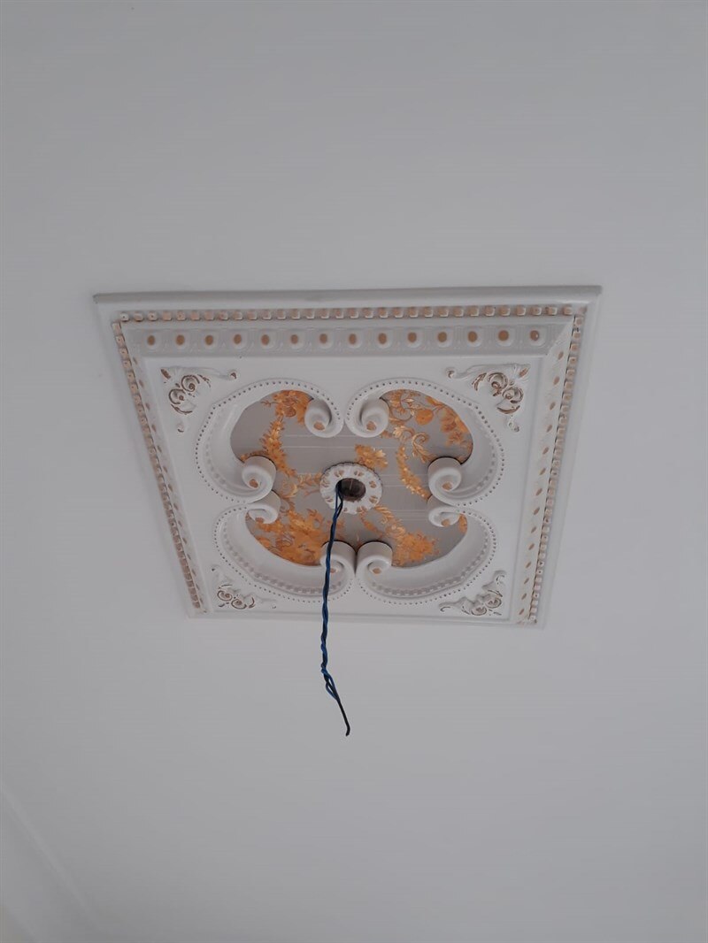 Decogold 60 * 60 cm square Palace ceiling accessory white gold decorative ceiling