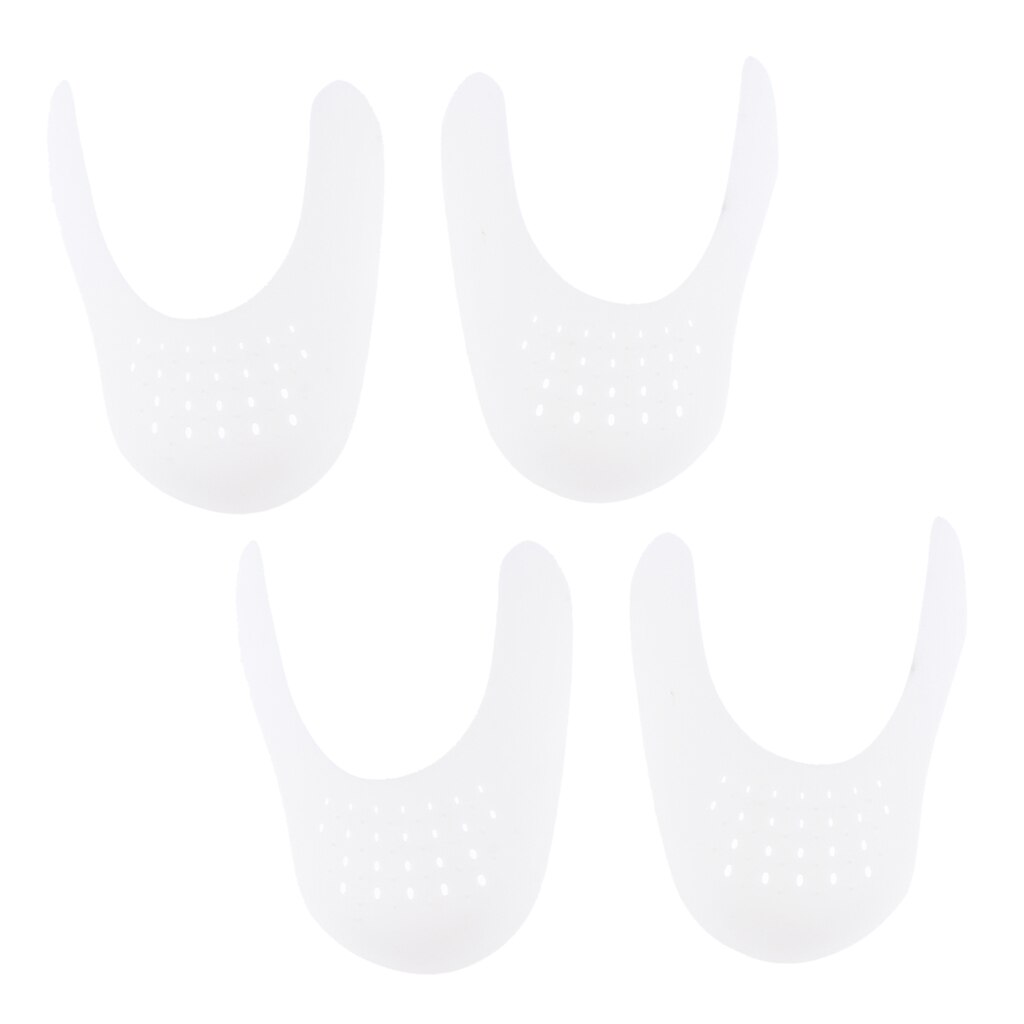 2 Pairs Shoe Stretcher Protector Toe Cap Support Shoes Shield Protector Mens Against Shoe Creases Shoes Toe White