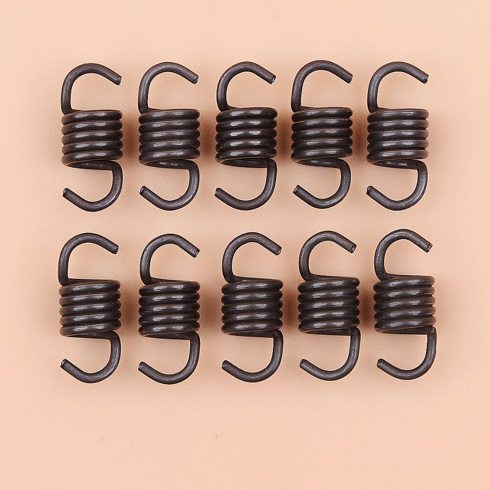 10pcs/lot Chainsaw Clutch Spring fit Chinese 2500 Zenoah Komatsu G2500 25cc Timberpro Lawnflite Small Gasoline Chain Saw Spares