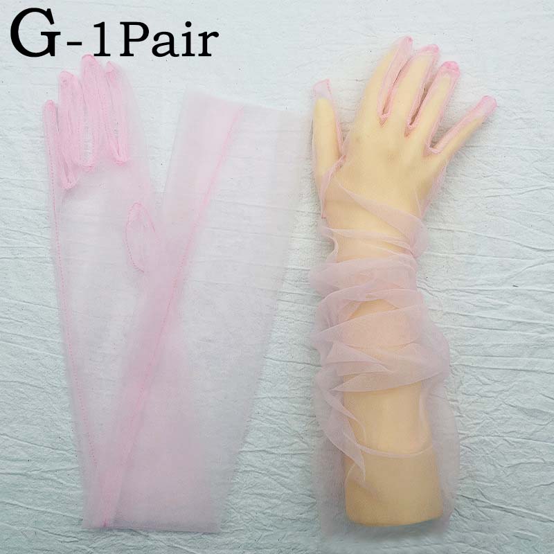 Gloves for Women Dress Sheer Mesh Gloves Sexy Thin Elbow Long Gloves Wedding Full Finger Anti-UV Cycling Driving Mittens: Dark Grey