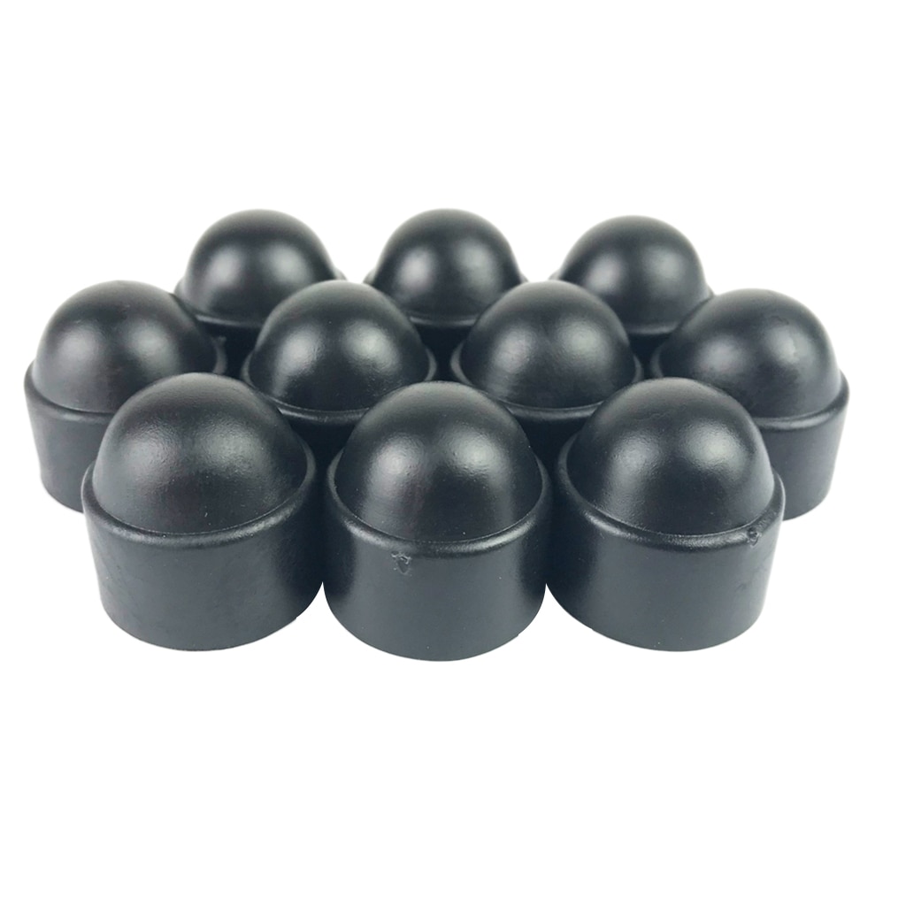 10PCS Hexagonal Nut Covers Hexagonal Screw Cover Decorative Caps M6 M8 M10 M12 Black