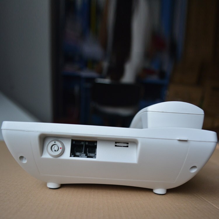 Desktop Corded Telephone, Hands-Free Calling, LCD Display, DTMF/FSK Dual System, Wired Landline Phone for Home/Hotel/Office