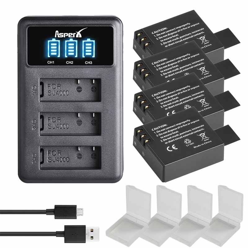 1350 mah  sj4000 akkua + laturi sjcam  sj5000 wifi  sj7000 sj8000 sj4000 wifi  sj6000 eken  h9r m10 4k h3 h8 h9 pg900
