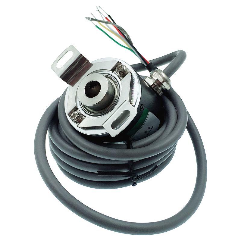 Photoelectric rotary encoder 8mm hollow shaft through 600 pulse ABZ three-phase 5-24V