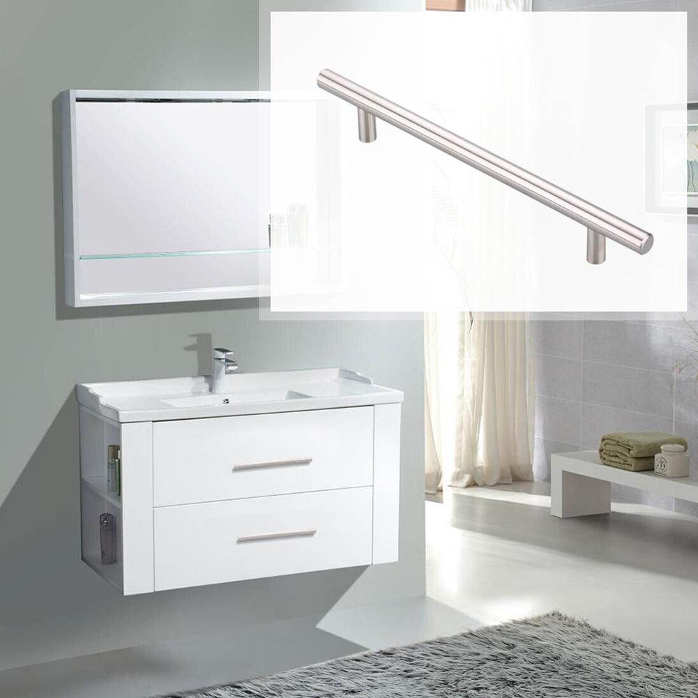 12mm Practical Stainless Steel Kitchen Door T Bar Handle Pull Knob Cabinet Drawer Furniture cabinet handle