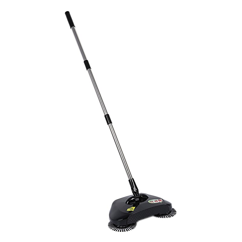 Offre spéciale en acier inoxydable balayeuse Type de poussée main balai pelle à poussière poignée ménage nettoyage paquet main poussée balayeuse