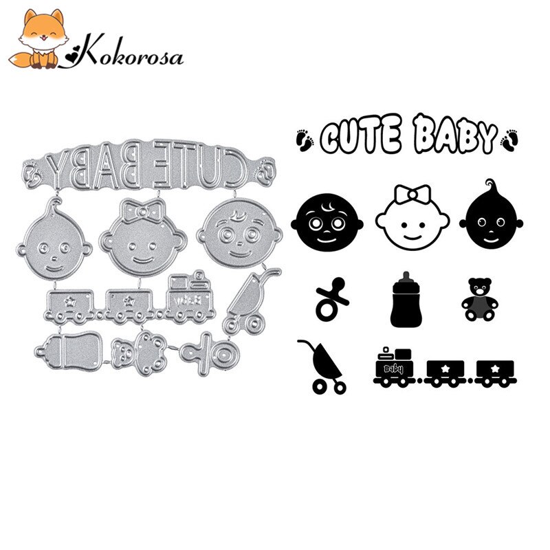 DiyArts Baby series Dies Metal Cutting Die Girl Diecuts for Making Cards Photo Album Craft Mom Stencil Templates Scrapbooking: 63