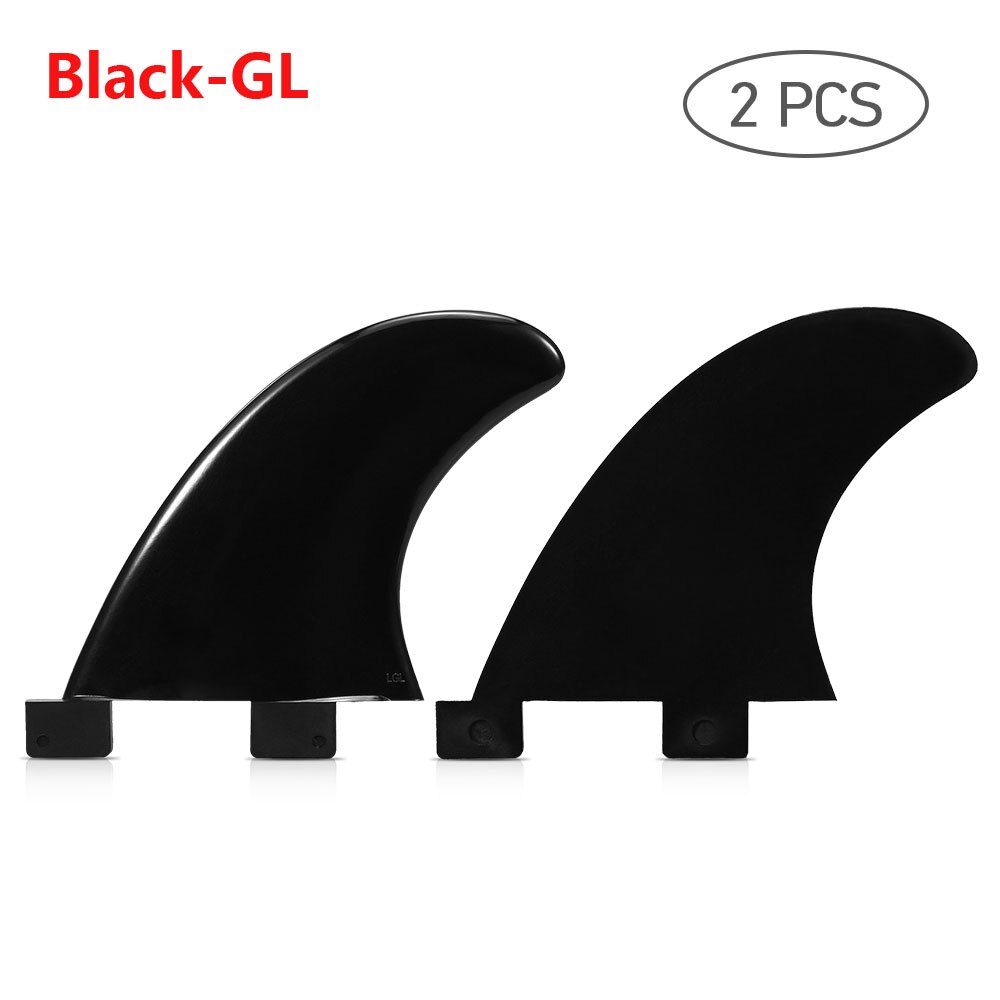 3Pcs/2Pcs Surfplank Fin Thrusters Vinnen Glasvezel Nylon Surf Vinnen Stand Up Paddle Board Nylon Surf Vinnen gl/Gx/M5/G5: GL Black
