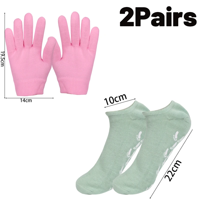 Mascarilla hidratante de silicona, calcetines, exfoliantes reutilizables, guantes protectores antigrietas, herramientas para eliminar la piel muerta seca, cuidado de los pies y las manos: Chocolate