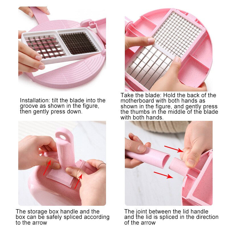 Cortador y rallador de verduras multifunción de acero inoxidable, cortador redondo de mandolina, rallador de zanahoria y patata, herramientas cortadoras para la cocina