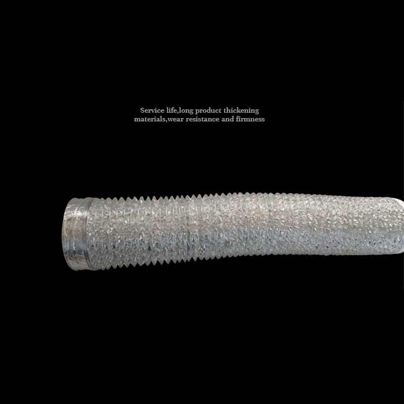 100mm 150mm Flexible Double Aluminium Foil Ducting Hose for Inline Duct Fan Ventilator Ventilation Tube Air Exhaust Extractor