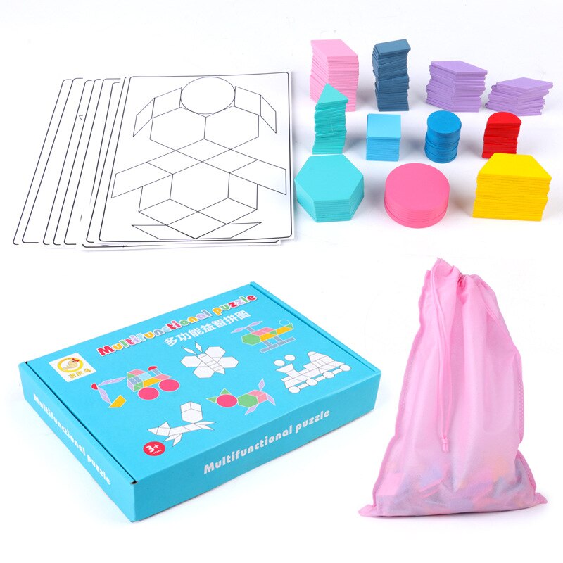 Multifunctionele Puzzel Magnetische Puzzel Tangram Spel Leren Educatief Tekentafel Games Speelgoed Cadeau Voor Kinderen