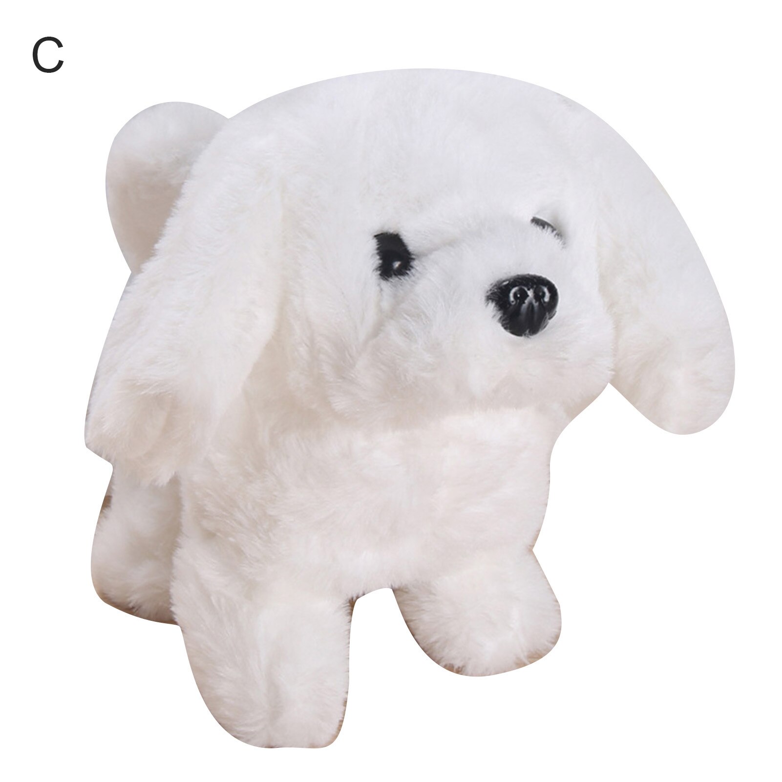 Electric Plush Simulation Teddy Corgi Dog Rabbit Tail Wagging Ass Shaking Scream Toy Ornaments: C