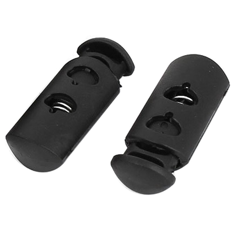 Big Bagage Rugzak Toggle Trekkoord Stop Koord Sloten 15 Pcs Zwart