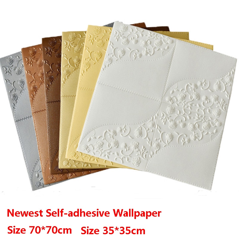 3D Wall Stickers ceiling sticker roof decoration Foam wallpaper waterproof DIY TV background wallpaper decoration sticker