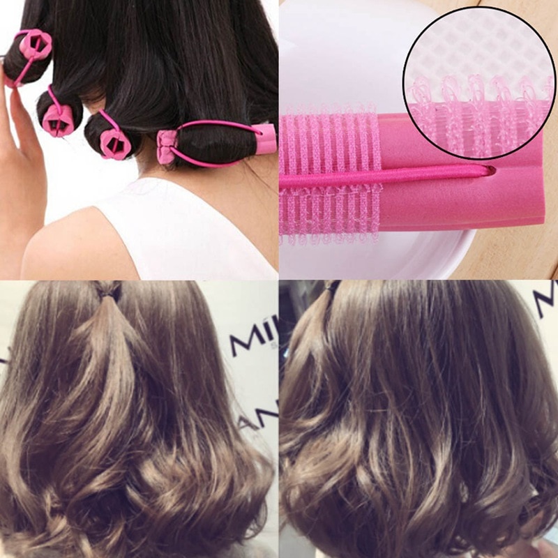 Mode 6 Stuks Magic Foam Sponge Hair Curler Diy Golvend Haar Reizen Thuisgebruik Soft Hair Curler Rollers Styling gereedschap