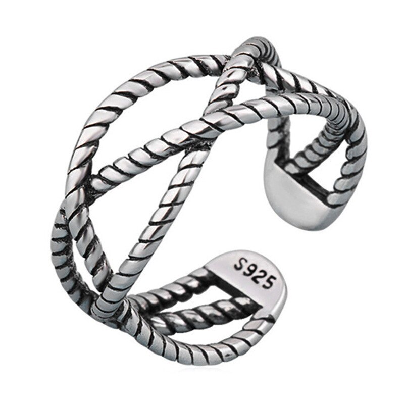 Zomer Strand Open Cross Kettingen Ringen Voor Vrouwen Meisjes Verstelbare Finger Ring Charm Sieraden
