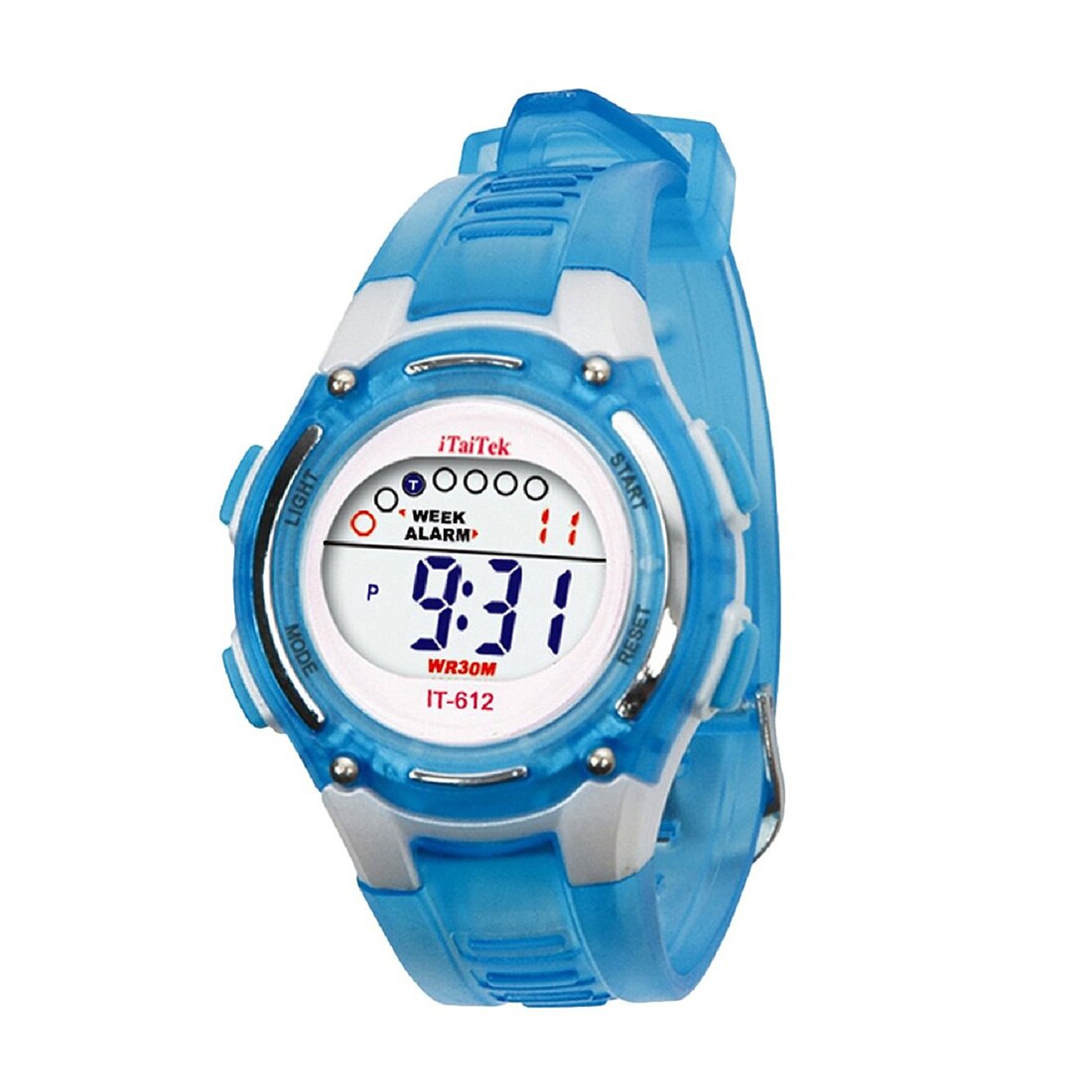 ITaiTek Kids Zwemmen Digitale Sport Waterdicht Polshorloge (Groen)