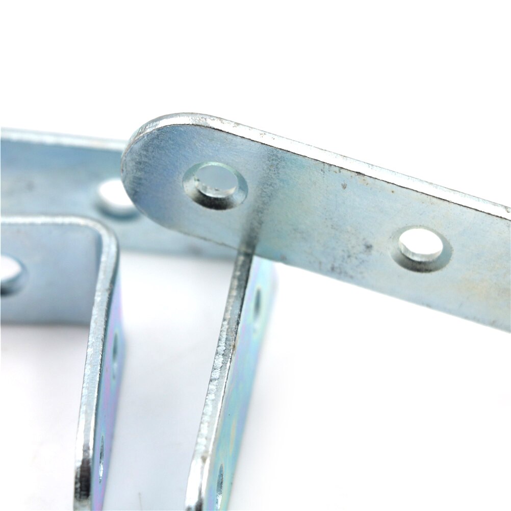 10pcs Stainless Steel Right Angle Bracket Corner Brace Joint Shelf Support L Shape 7 Sizes