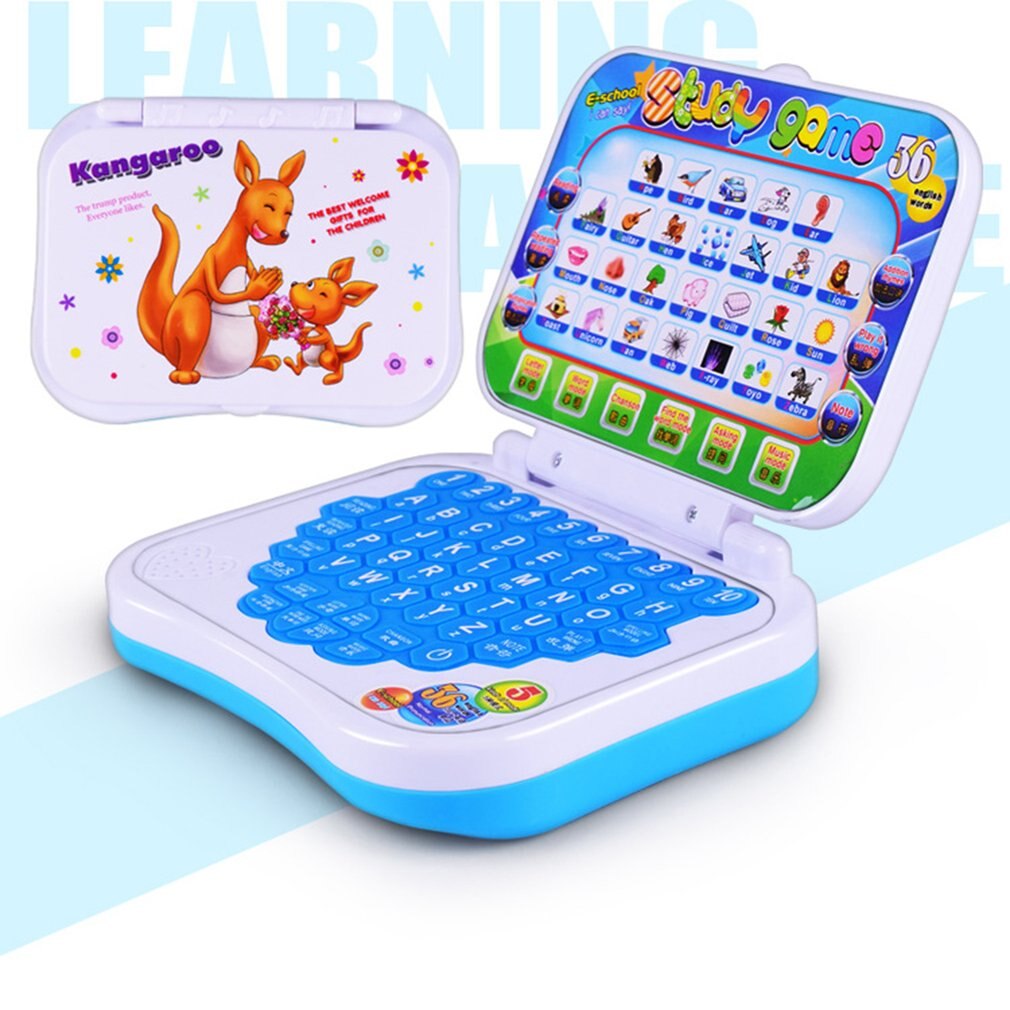 Early Educatief Kids Laptop Speelgoed Machine Multifunctionele Alfabet Muziek Speelgoed Puzzels Fonetische Taal Geluid Laptop Speelgoed