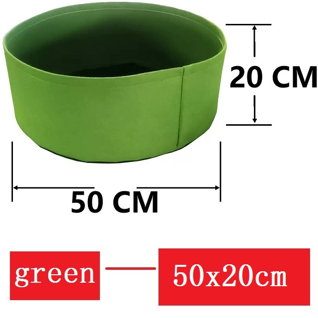 Round Garden Bed, Deep Soil Planting Container Grow Bags Durable Felt Fabric Planter Pot for Plants,Vegetables,Flowers, Herbs: army green