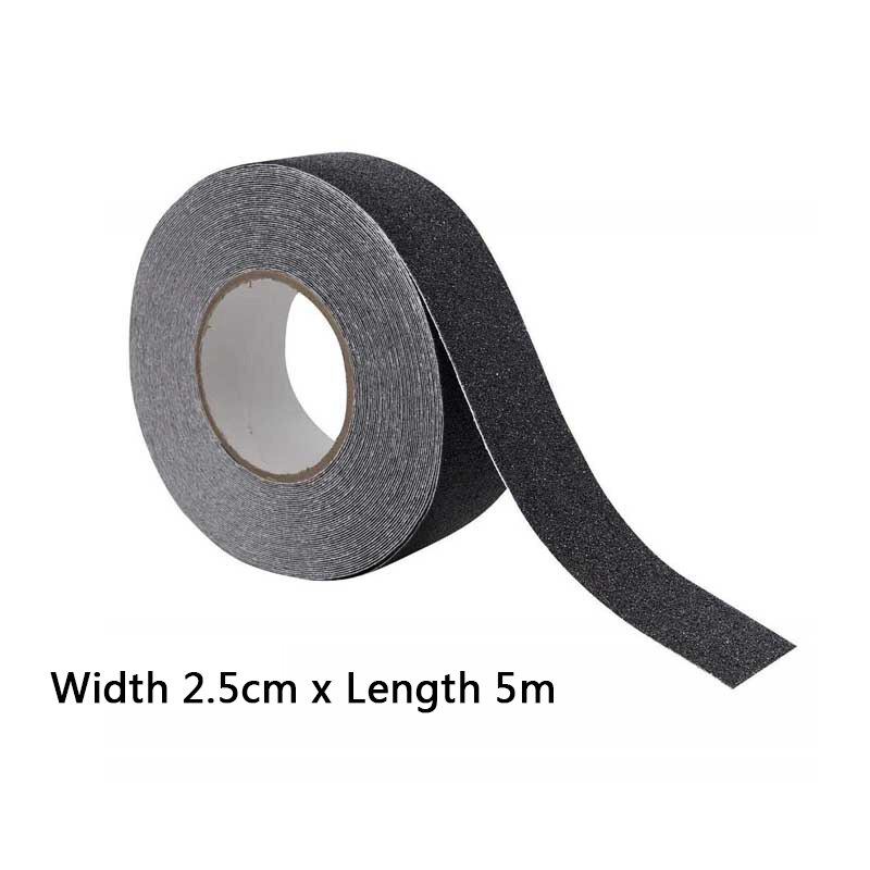 5M Anti-Slip Tape Outdoor Anti Slip Stickers Hoge Wrijving Antislip Tractie Tape Schurende Lijm voor Trappen veiligheid Loopvlak Stap: 2.5CM X 5M