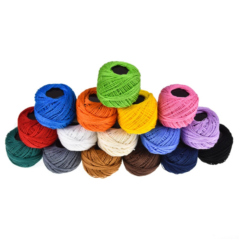 16 Pcs/box Sewing Threads Embroidery Sewing Threads Hand Stitching Polyester Fiber Threads Sewing Tool Embroidery Cross Stitch