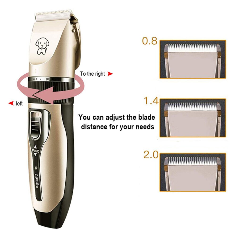 Dog cat haircut clipper low noise pet shaver recha... Grandado