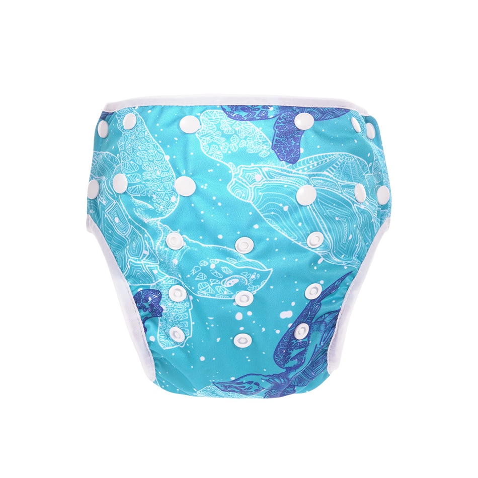 Happy Flute 1pc dziecko lato wodoodporne regulowane pieluszki tekstylne basen Pant pływanie majtki na pieluchę wielokrotnego użytku zmywalna pieluszka dla niemowląt