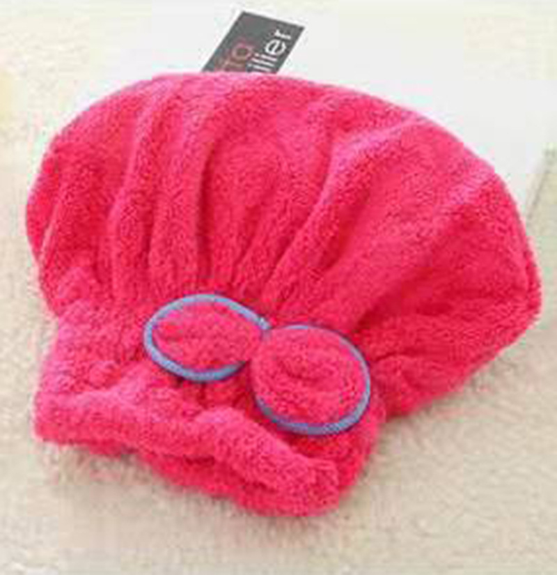 Gorro de ducha para mujer, microfibra para el cabello, secado rápido, baño, Spa, lazo, toalla envolvente, sombrero para accesorios de habitación: Castaño