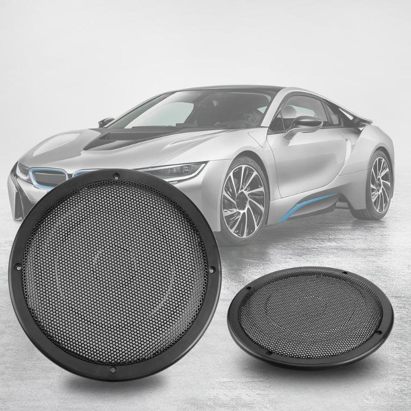 VODOOL 8" Car Stereo Coaxial Speaker Panel Steel Metal Grills Mesh Auto Subwoofer Horn Protective Grilles Cover Case Car Styling