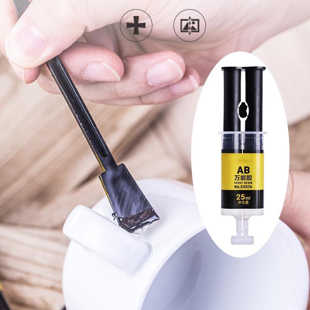 1pc 50ml résine époxy haute résistance AB colle 5 secondes fibre de verre céramique plastique dur résine époxy adhésif