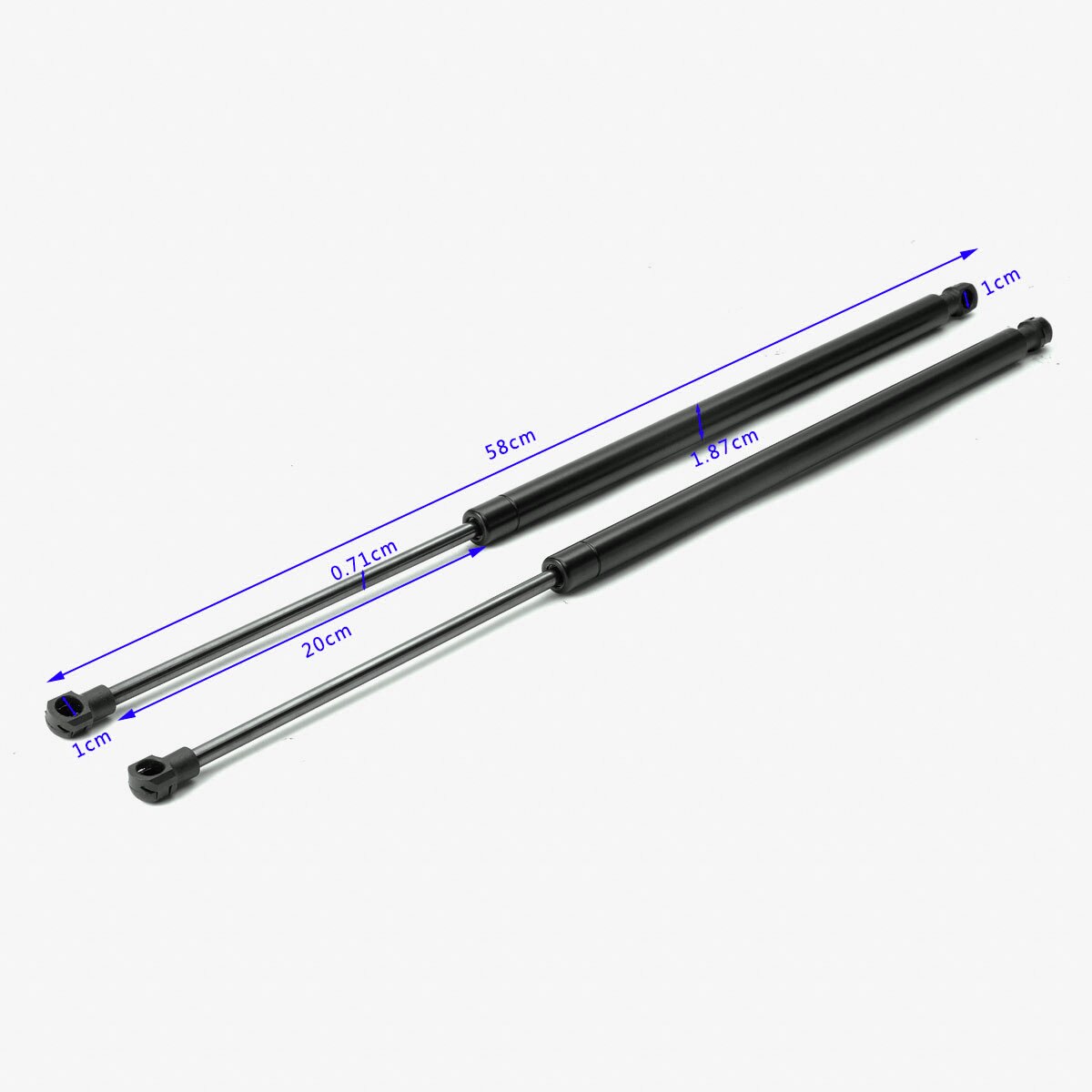 2-Piece Rear Tailgate Gas Strut Set For Nissan X-Trail T31 (2007-2013) - Lift Support Dampers