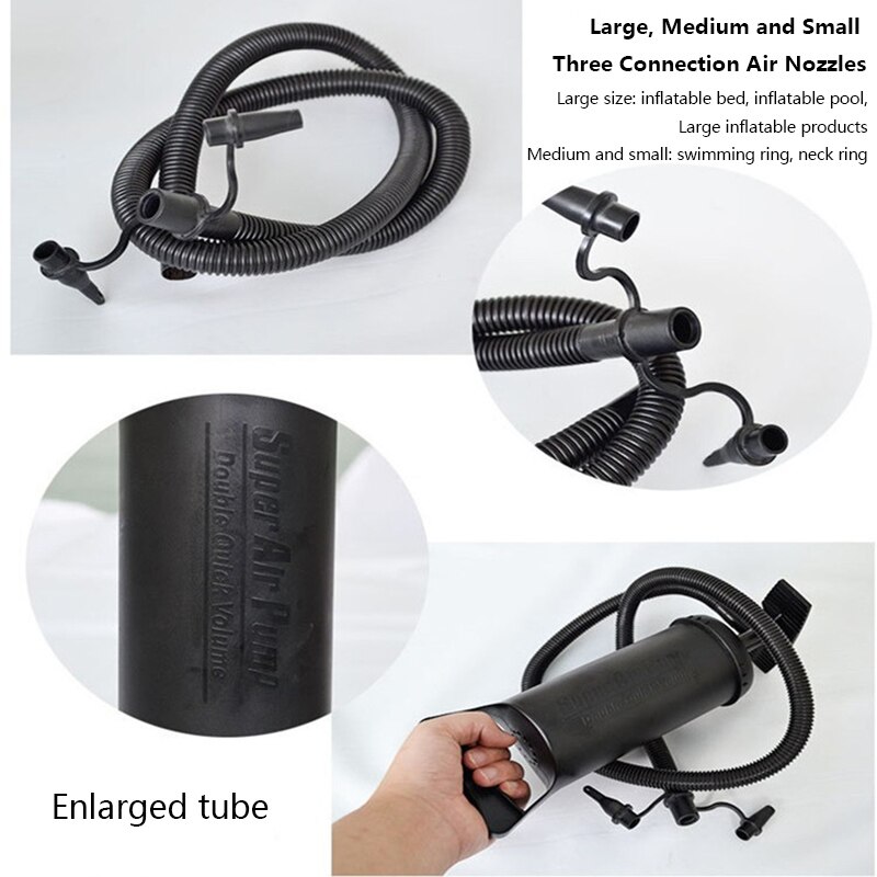 12-Inch Twee-weg Handpomp Ballon Hand-Pull Luchtpomp Grote Drijvende Bed Zwembad Outdoor handmatige Inflatie Apparaat