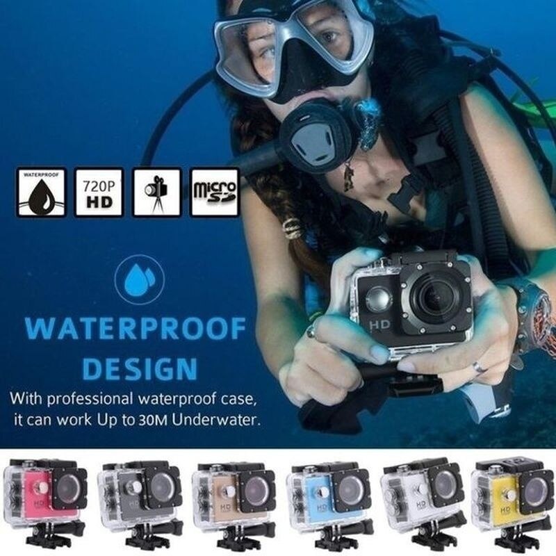 720P Action Camera Ultra Hd Onderwater Outdoor Min... – Grandado