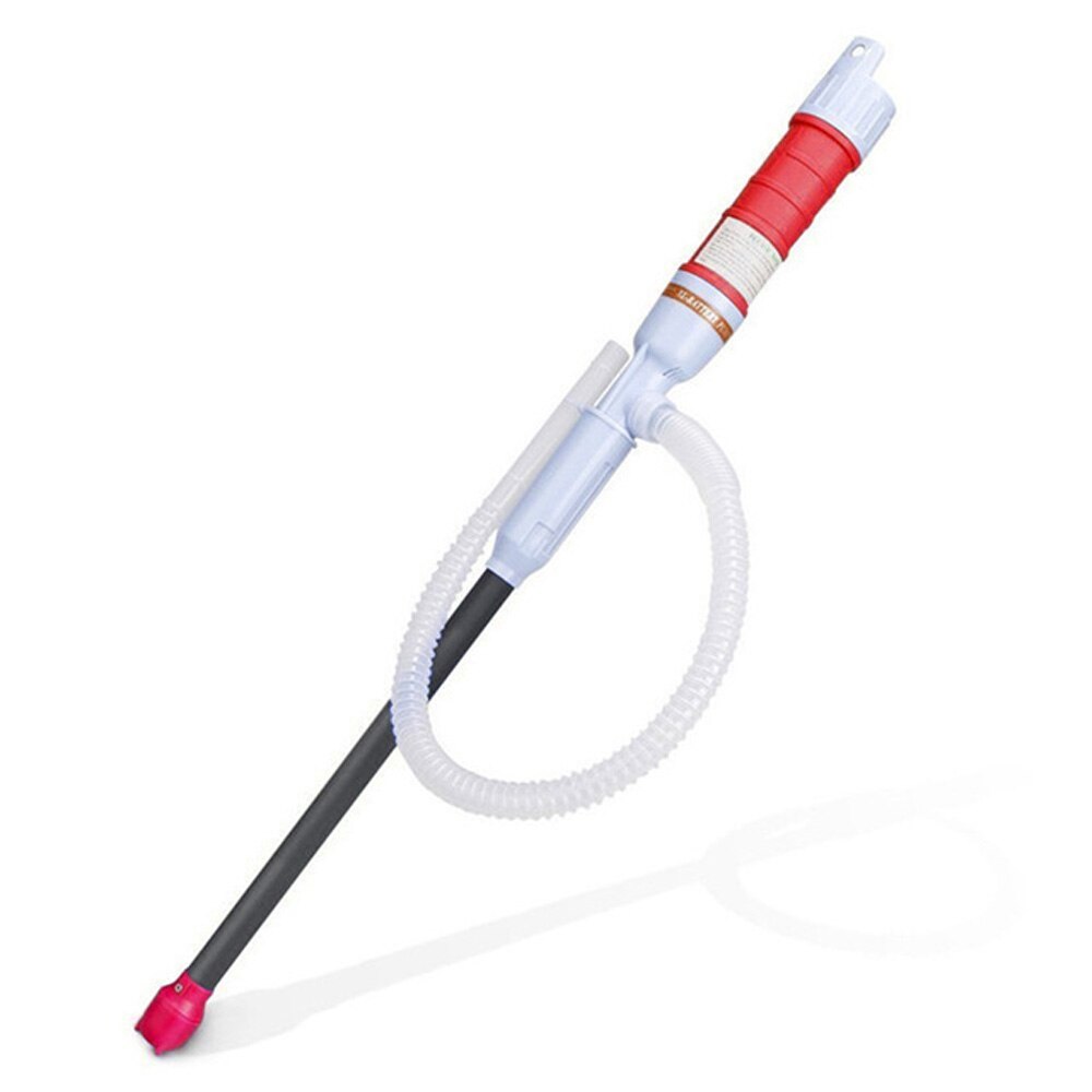 Pompe à Siphon électrique portative sans fil (sans batterie), pour réservoir de poisson, à main, à gaz, huile et eau: Rouge