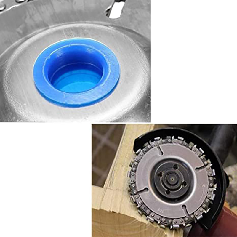 4 inch 22 Tooth Woodworking Tools with Chain Grinder Chain Wood Carving Disc for 100/115 Angle Grinder Teeth Sharpener Chainsaw