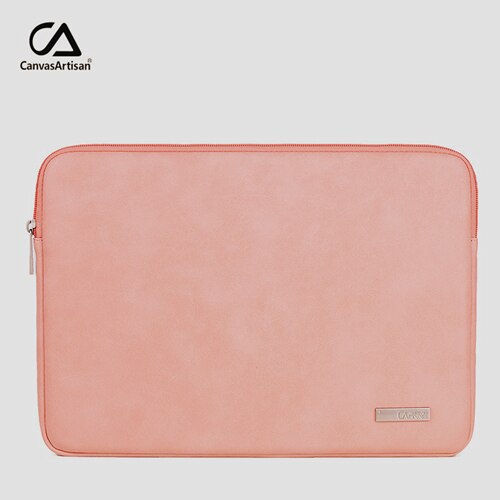 Brand PU Leather Bag For Laptop 13",14",15",15.6",Sleeve Case For Macbook Air Pro 13.3",15.4",Free L11-03: Dark Pink / 15.6-inch