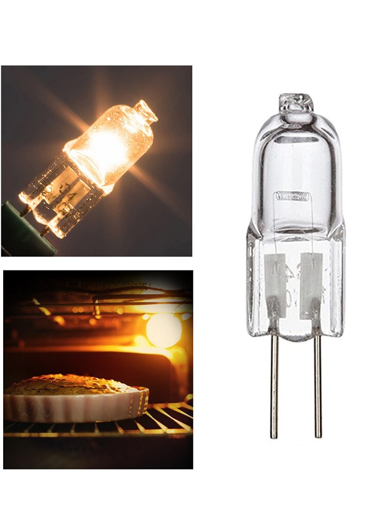 12V 20W G4 Oven Light Bulb High Temperature Resistant Durable Halogen Lamp Bulb Appliance Replacement Bulb for Oven Stove