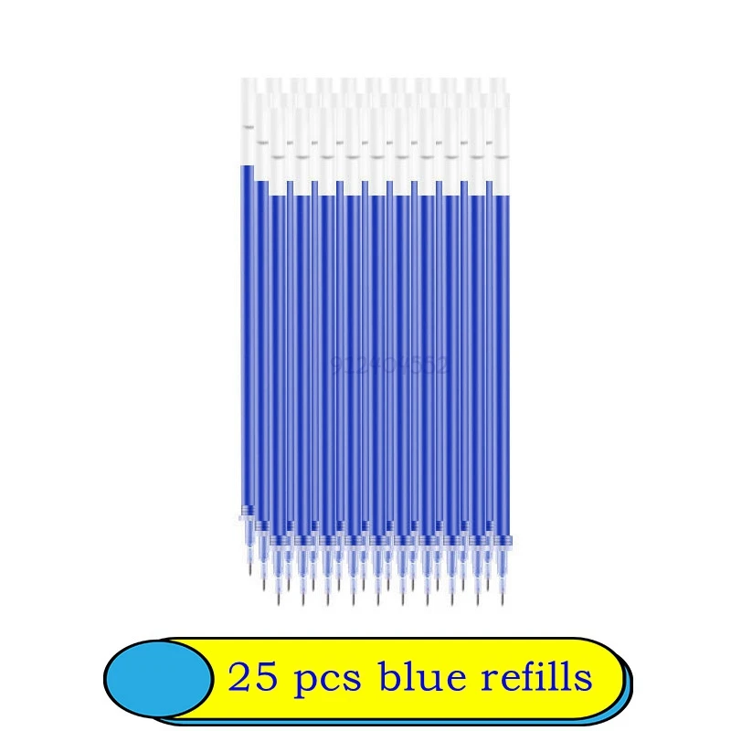 6-25Pc 0.5mm Gel Pen Set Neutral Pen Black/Blue/Red Color Replacable Refill Smooth Writing School Stationery Supplies