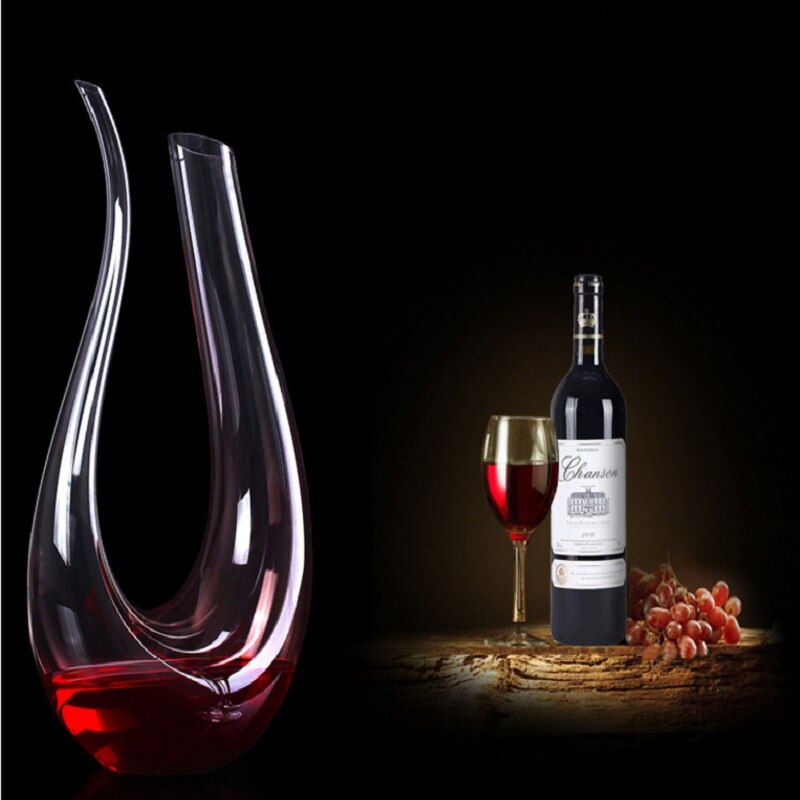 1500ml butikk karaffel håndlagde krystall rødvin brandy champagneglass karaffel flaske kanne pourer luftemaskin til familie bar