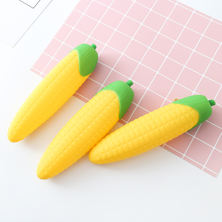 Gulerod penalhus sød majs banan kuglepen taske æske brevpapir pose til piger drenge kontor skoleartikler zakka