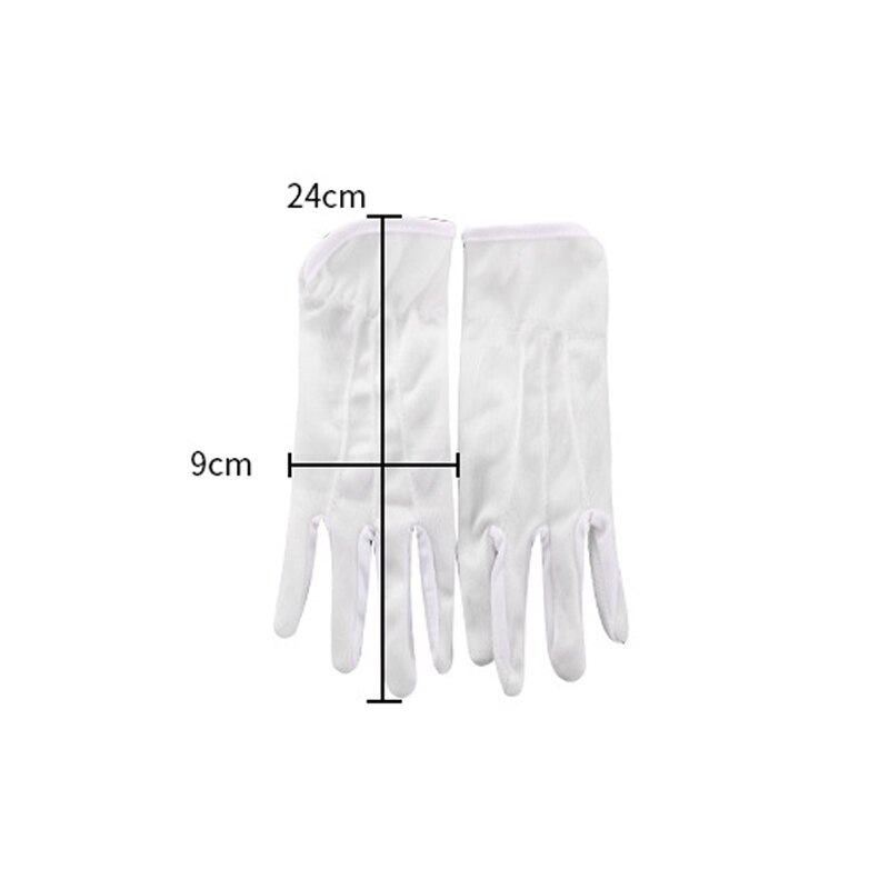 Guantes de algodón para mujer, protector solar para conducción, finos, de algodón puro, antideslizantes, transpirables, Color blanco suave