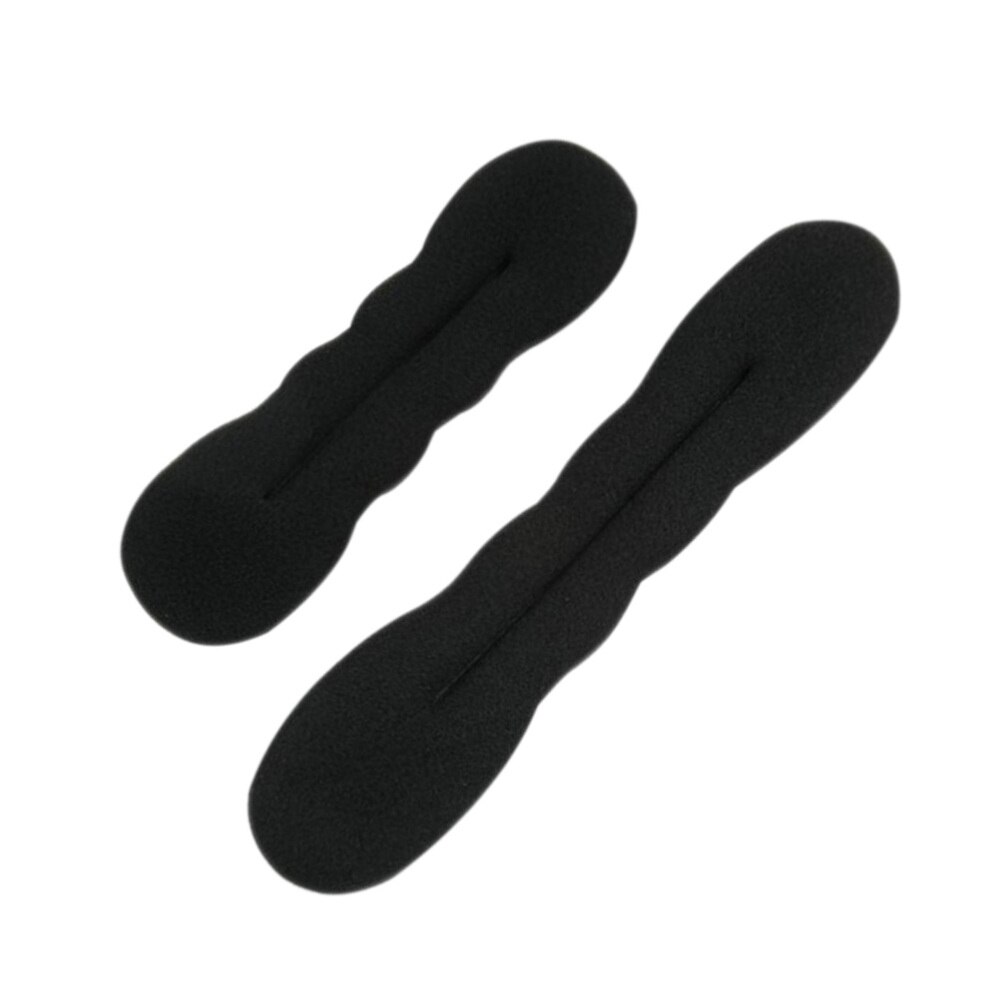 4pcs Donut Maker Ponytail Bun Twister Tie Spong Strong Holder Hair Styling Tool 2 Large and 2 Small: Black 1