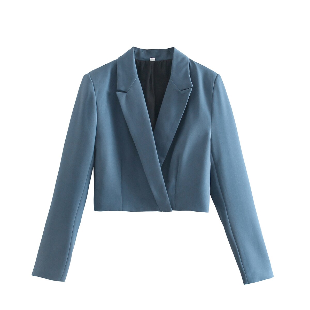 Za-Conjunto de Chaqueta corta y falda de una hilera de botones para mujer, conjunto de 2 piezas, Chaqueta corta informal, ropa de oficina Lisa para primavera y otoño,: Tops / S