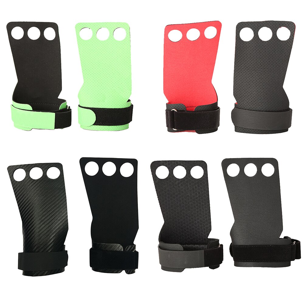 1 Pair Carbon Gymnastics Hand Grips Weightlifting Workout Gym Gloves Palm Protection for Kettlebell Pull-ups Gymnastic Grip